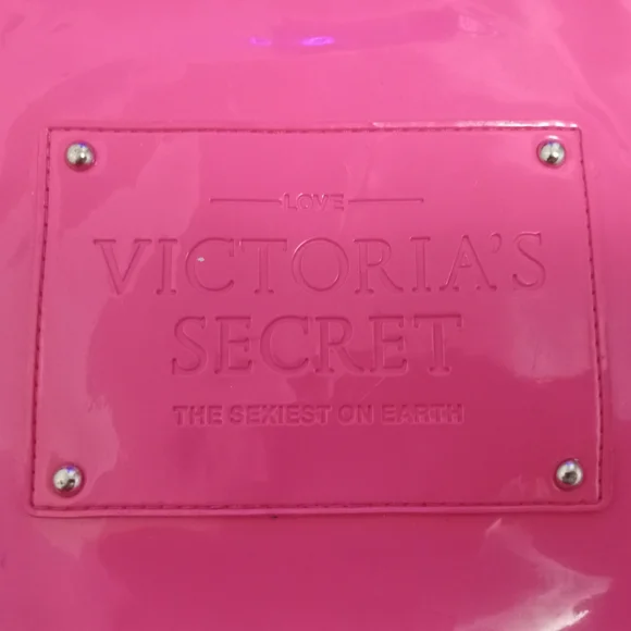 PINK Victoria's Secret Shiny Pink Tote - Picture 3 of 3